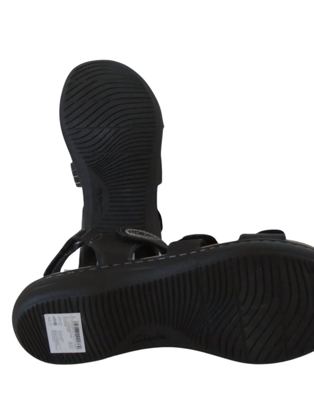 Clarks Laurieann Vine Women's Sandals Wide Width Size 9 Black Leather